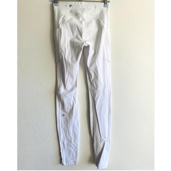 Lululemon Athletica Speed Up tight pocket white full length workout leggings - Picture 8 of 9